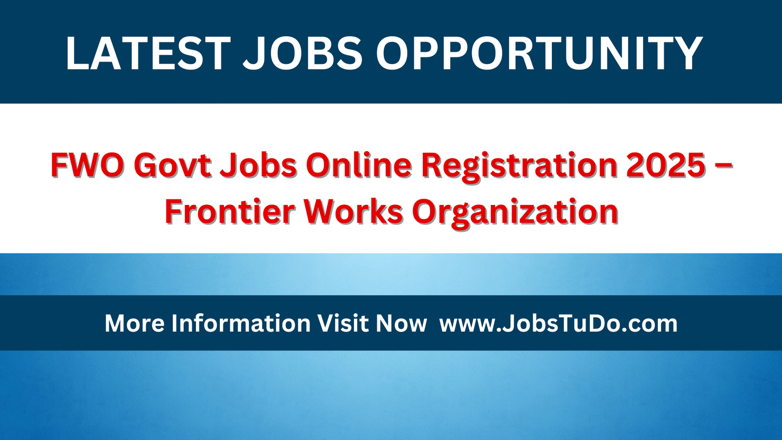 FWO Govt Jobs Online Registration 2025